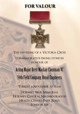 Acting Major Brett Mackay Cloutman VC 59Th Field Company, Royal Engineers