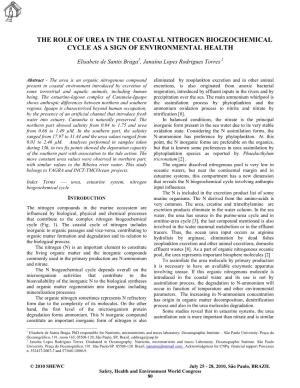 The Role of Urea in the Coastal Nitrogen Biogeochemical Cycle As a Sign of Environmental Health