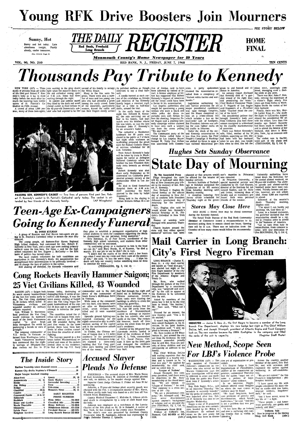 ROBERT F. KENNEDY ' VIO1.A BTOIU.K KEANSBURG - a $3 Mil :1 Une 7