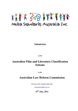 Australian Film and Literature Classification Scheme Australian