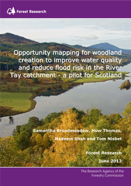 Tay | Forest Research | January 2013 Opportunity Mapping