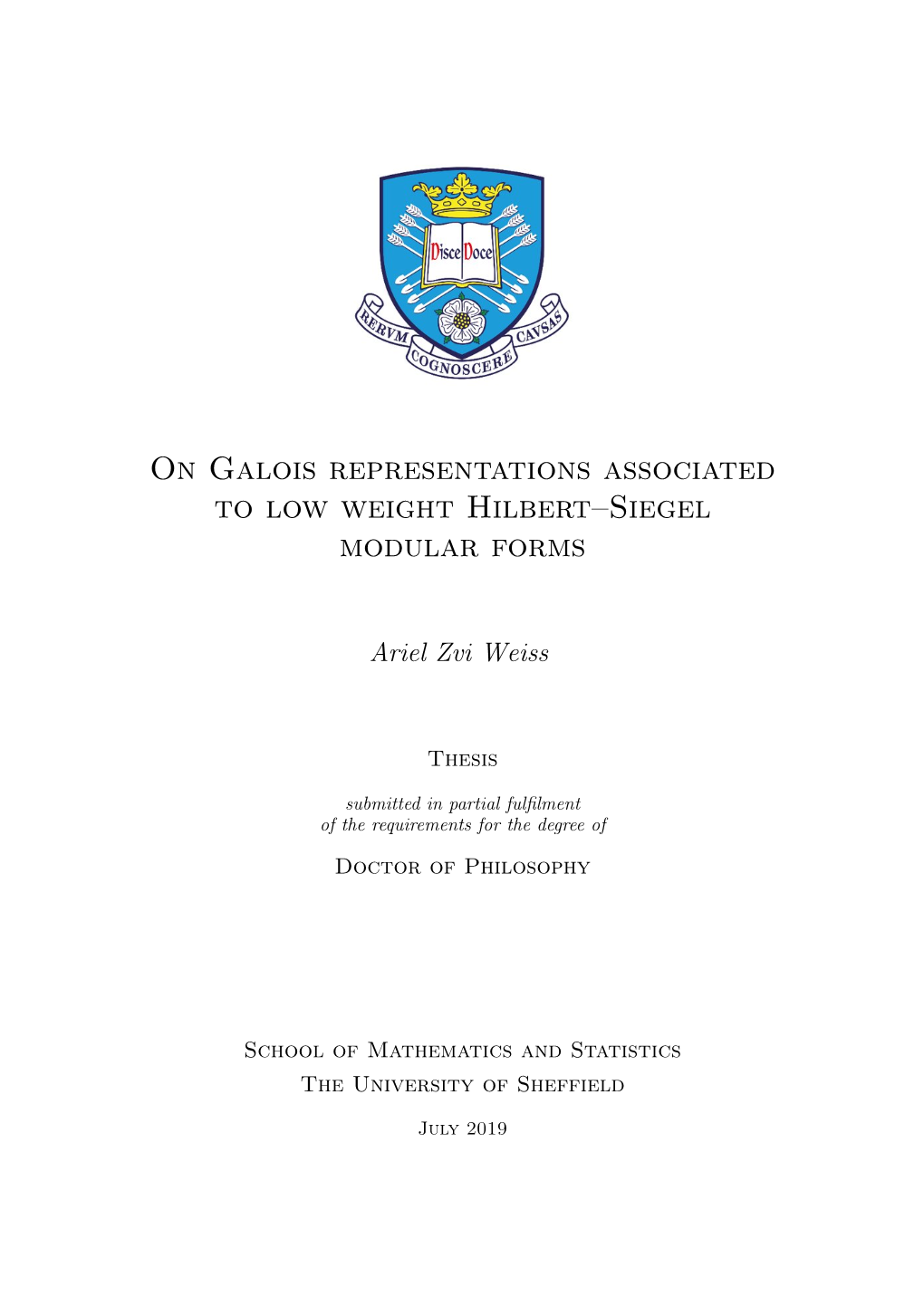 On Galois Representations Associated to Low Weight Hilbert–Siegel Modular Forms