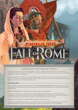 Pandemic: Fall of Rome Rulebook