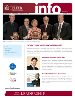 The New Telfer School Newsletter Is Here!