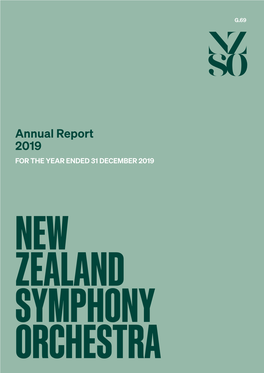 DOWNLOAD NZSO ANNUAL REPORT 2019 Annual Report