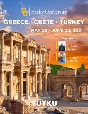 Greece • Crete • Turkey May 28 - June 22, 2021