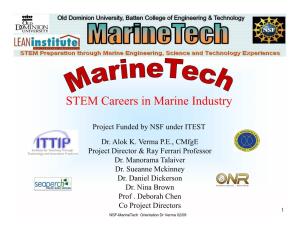STEM Careers in Marine Industry