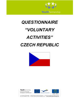 Questionnaire “Voluntary Activities” Czech Republic