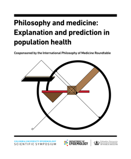 Philosophy and Medicine: Explanation and Prediction in Population Health