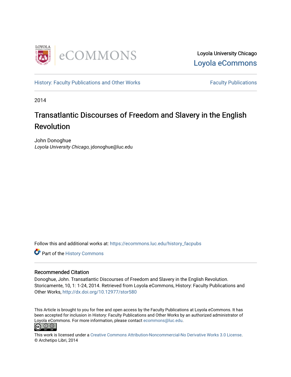 Transatlantic Discourses of Freedom and Slavery in the English Revolution