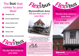 Wymondham Area Flexibus Leaflet