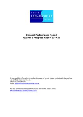 Connect Performance Report Quarter 2 Progress Report 2019-20