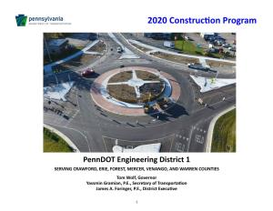2020 Construction Program