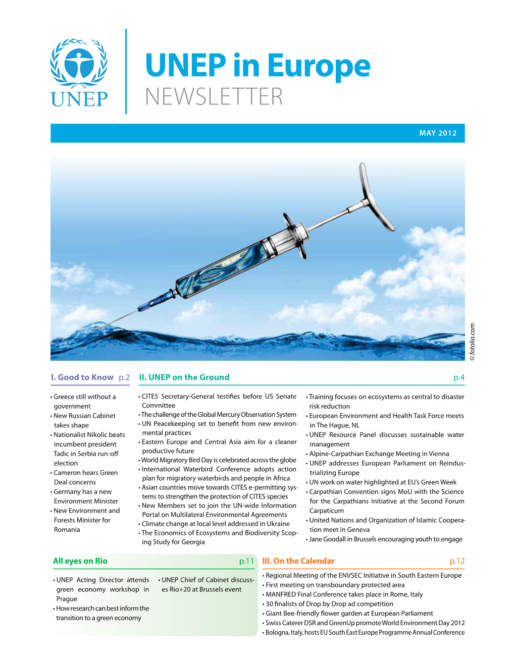 UNEP in Europe NEWSLETTER