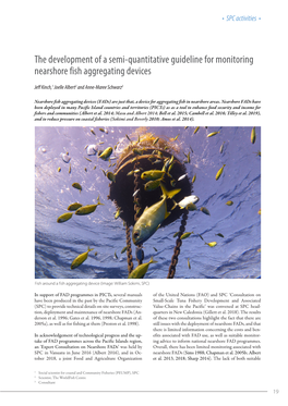 The Development of a Semi-Quantitative Guideline for Monitoring Nearshore Fish Aggregating Devices