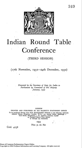 Indian Round Table Conference (Third Session)
