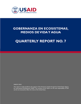 Quarterly Report No. 7