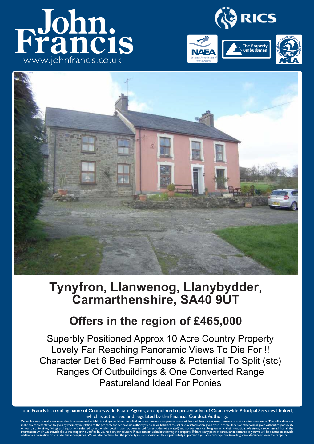 Tynyfron, Llanwenog, Llanybydder, Carmarthenshire, SA40