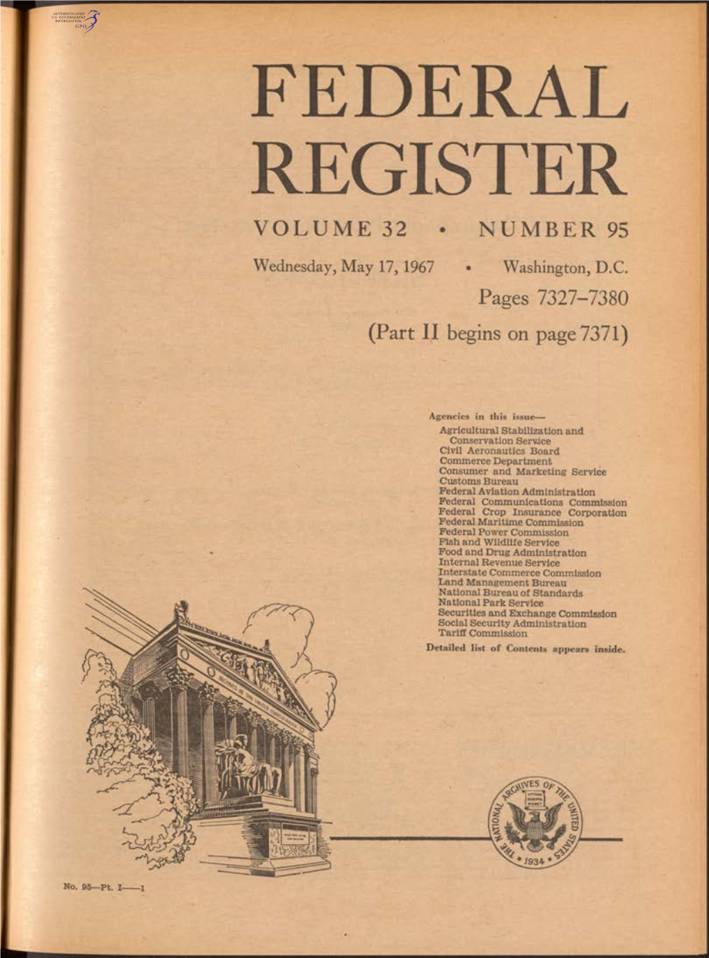 Federal Register Volume 32 Number 95