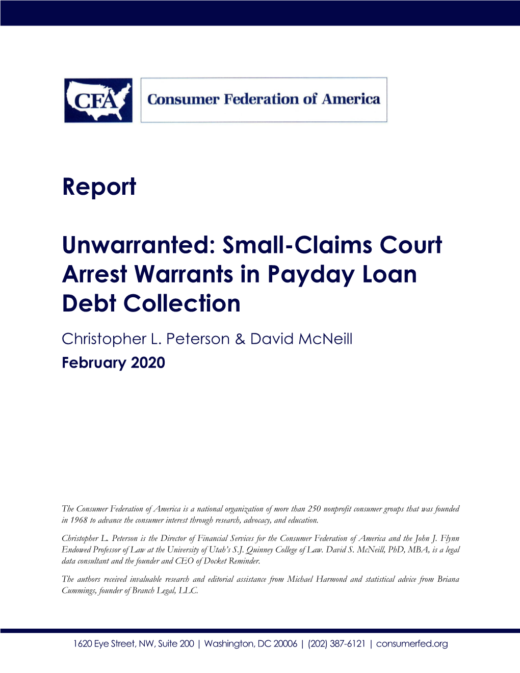 Small Claims Court Arrest Warrants in Payday Loan Debt Collection
