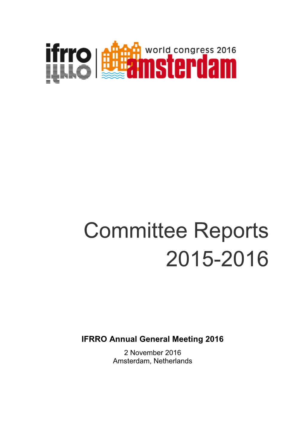 Committee Reports 2015-2016