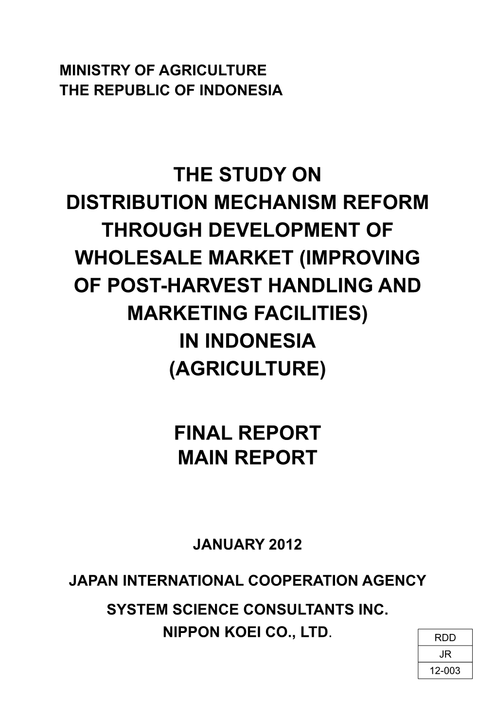 The Study on Distribution Mechanism Reform Through