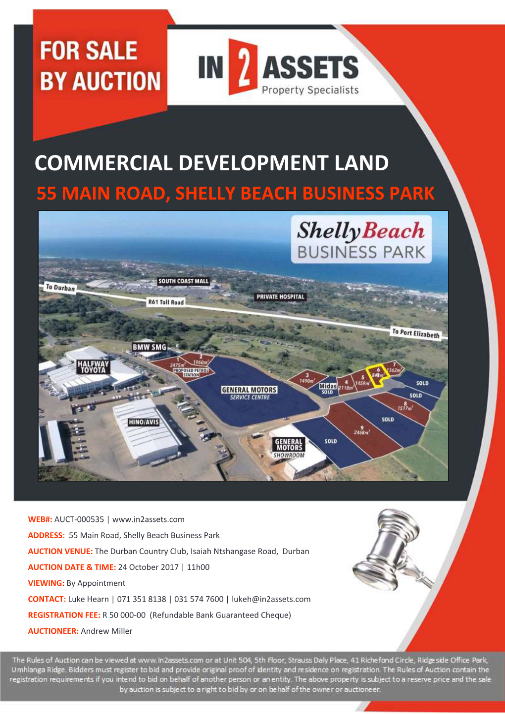 Commercial Development Land 55 Main Road, Shelly Beach Business Park