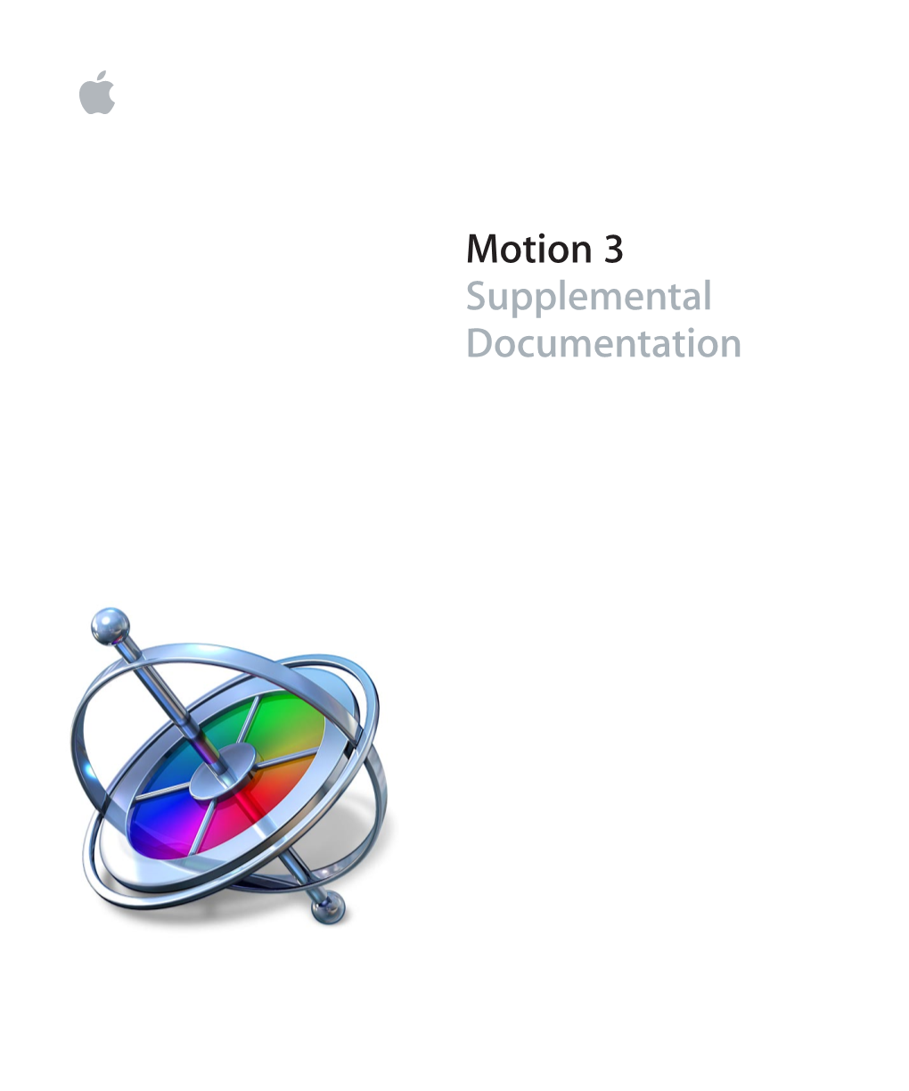 Motion 3 Supplemental Documentation