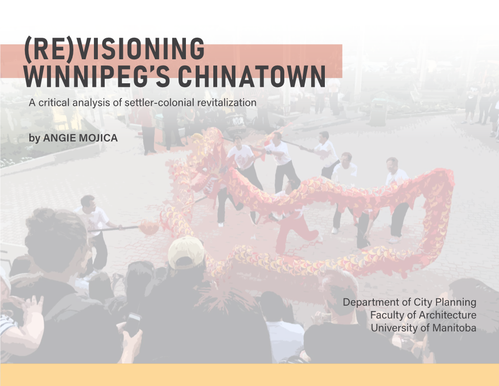 (Re)Visioning Winnipeg's Chinatown