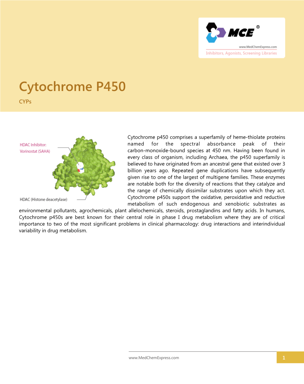 Cytochrome P450 Cyps