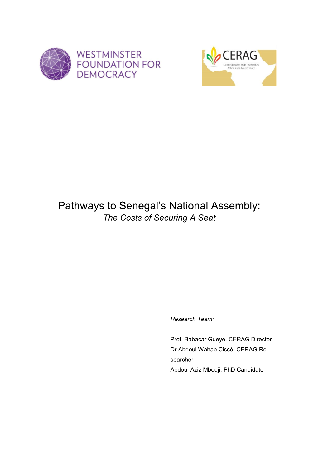 Pathways to Senegal's National Assembly
