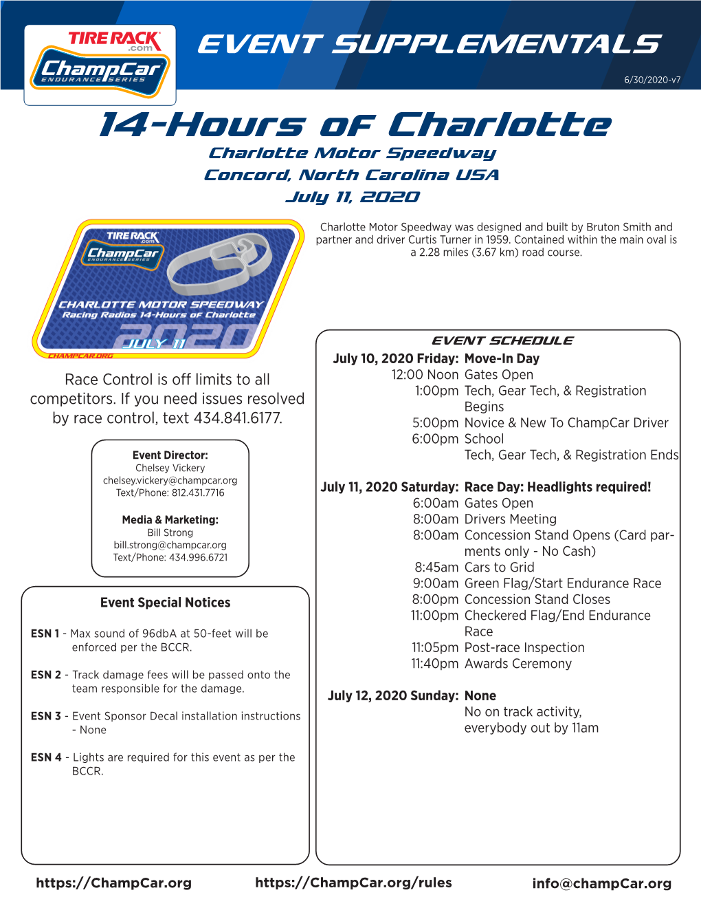 14-Hours of Charlotte Charlotte Motor Speedway Concord, North Carolina USA July 11, 2020