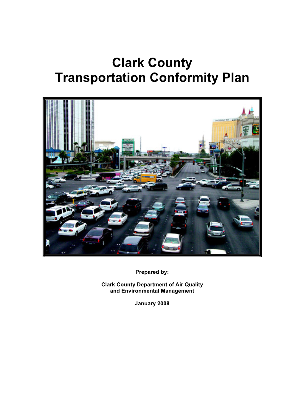 Clark County Transportation Conformity Plan