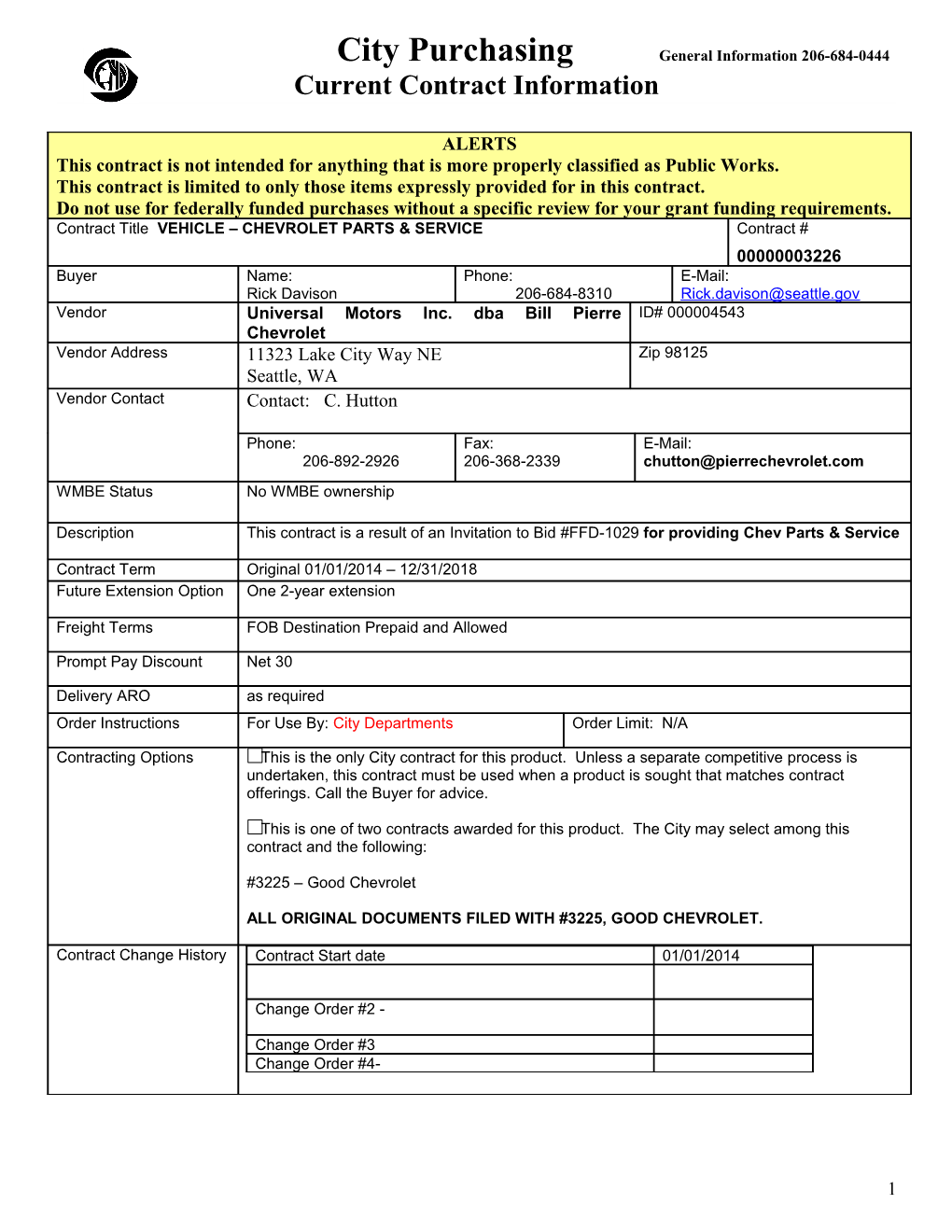 Current Contract Information Form s34