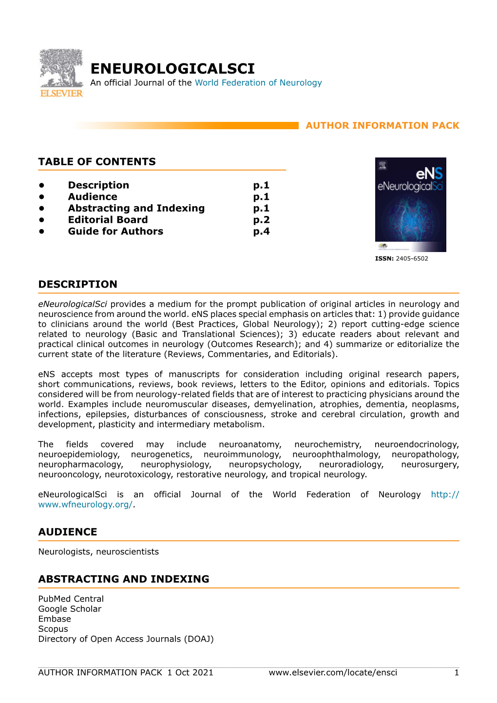 ENEUROLOGICALSCI an Official Journal of the World Federation of Neurology
