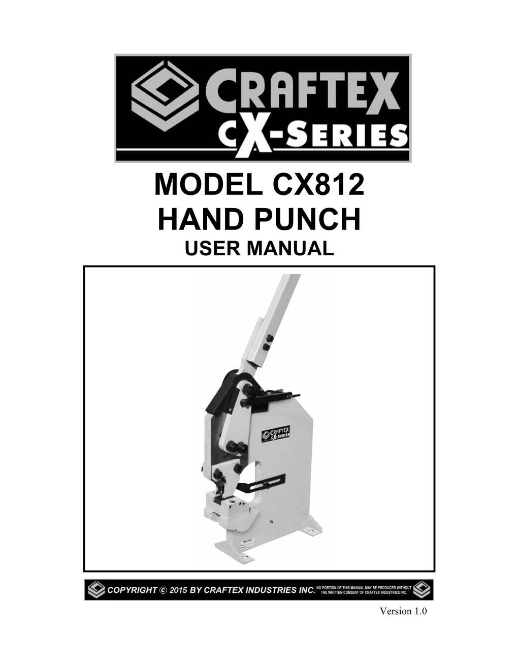 Model Cx812 Hand Punch User Manual