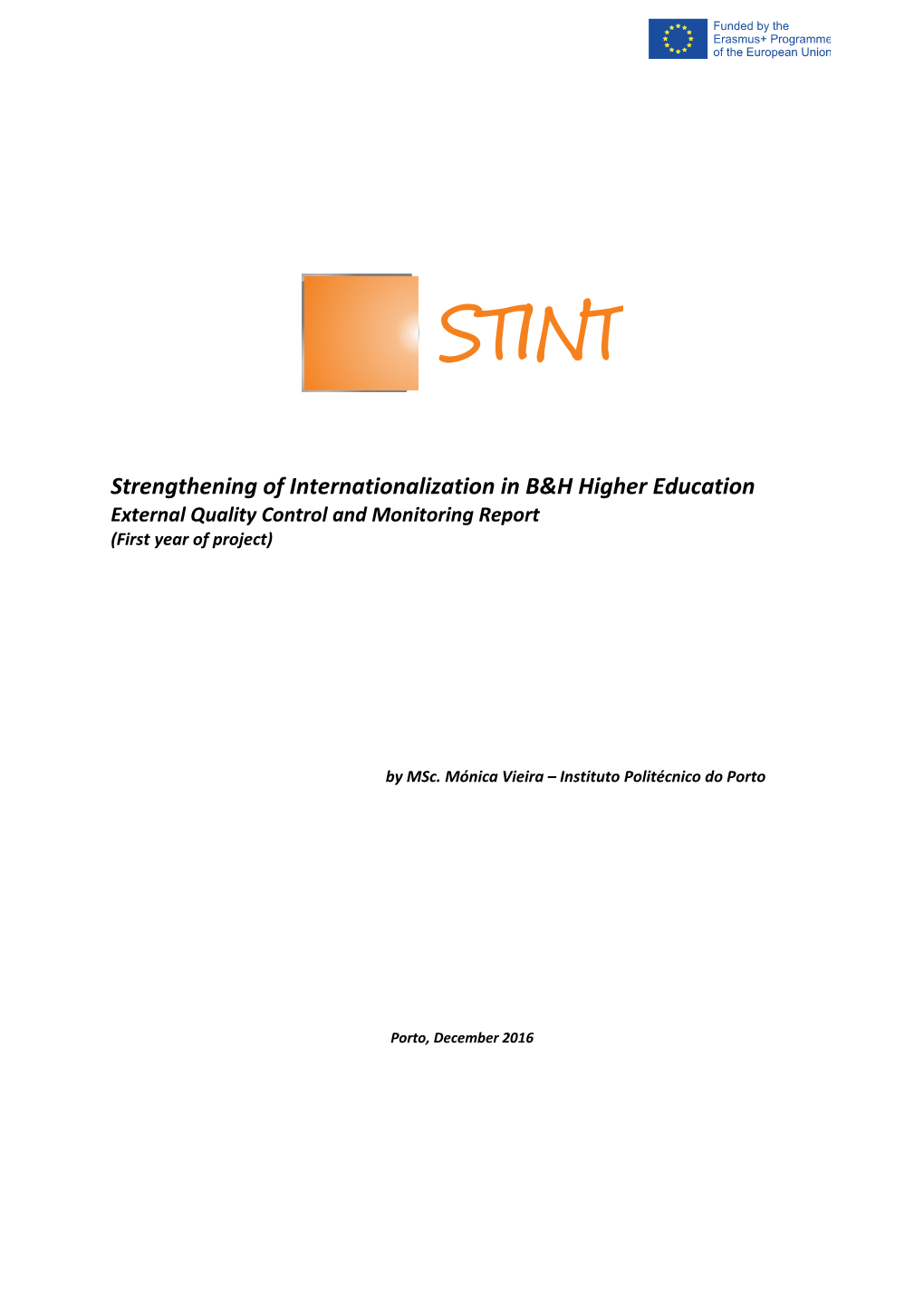 Strengthening of Internationalization in B&H Higher Education