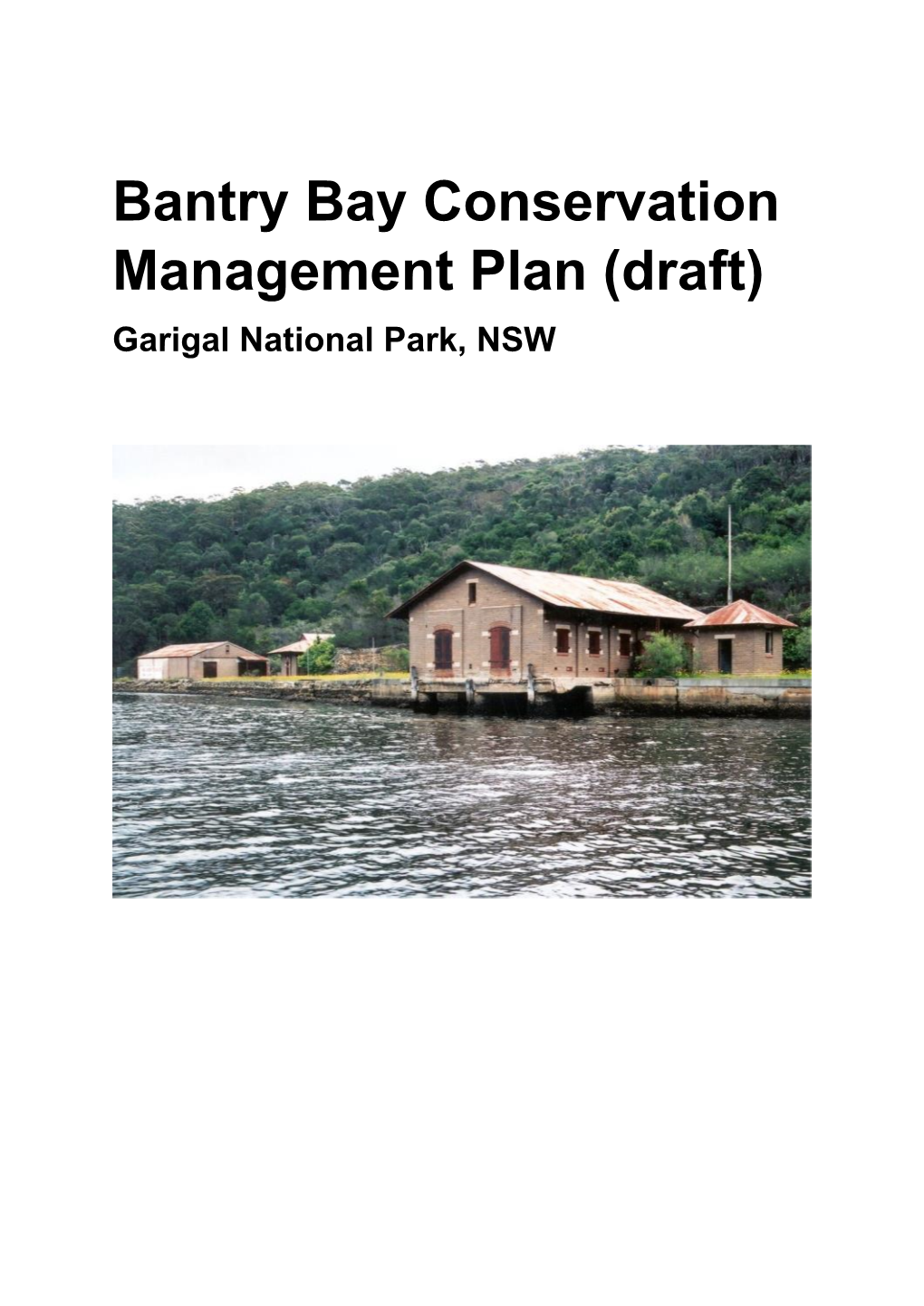 Bantry Bay Conservation Management Plan: Draft