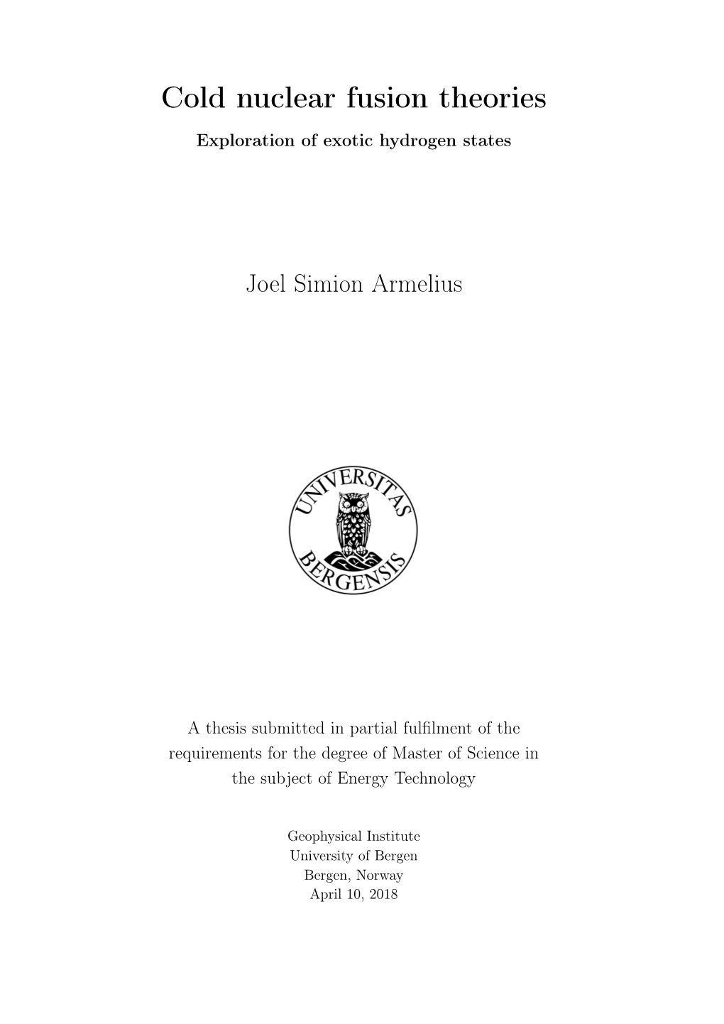 Master Thesis Armelius.Pdf (2.303Mb)