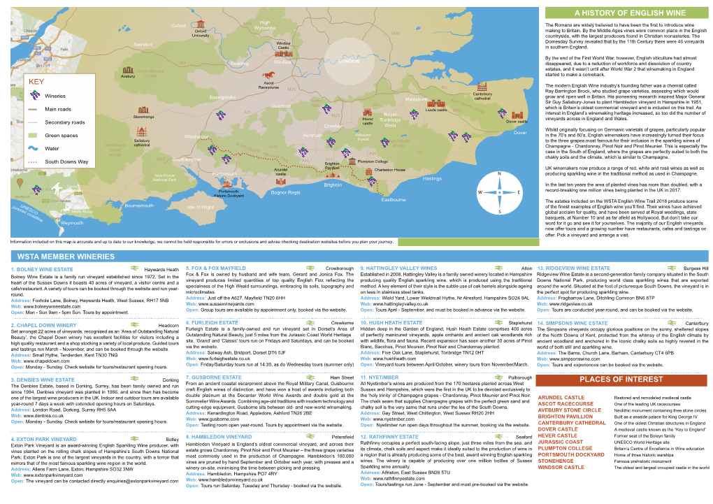 WSTA ENGLISH WINE Trailuniversity Countryside, with the Largest Producers Found in Christian Monasteries