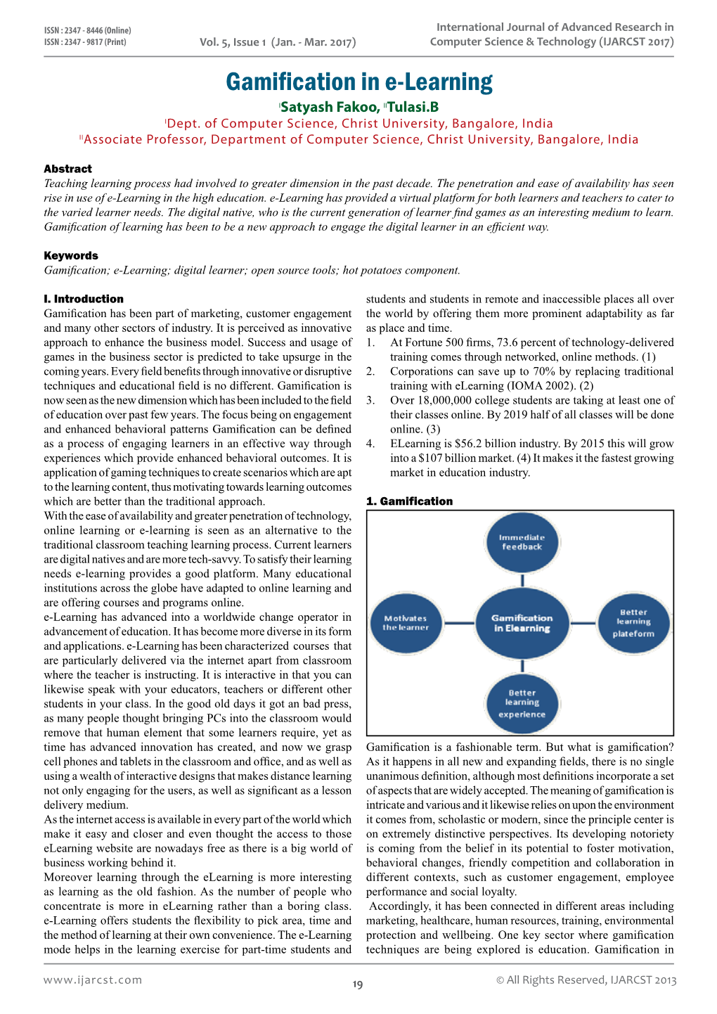 Gamification in E-Learning Isatyash Fakoo, Iitulasi.B Idept