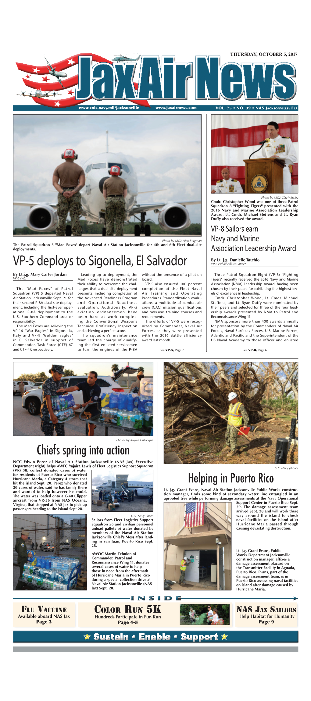 VP-5 Deploys to Sigonella, El Salvador VP-8 Public Affairs Officer