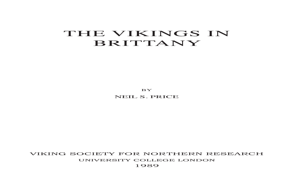 The Vikings in Brittany