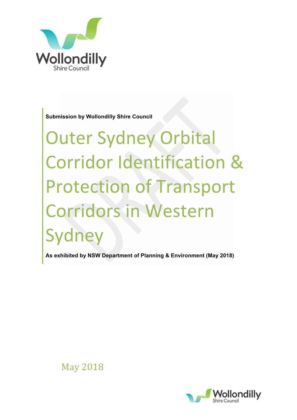 Outer Sydney Orbital Corridor Identification & Protection Of