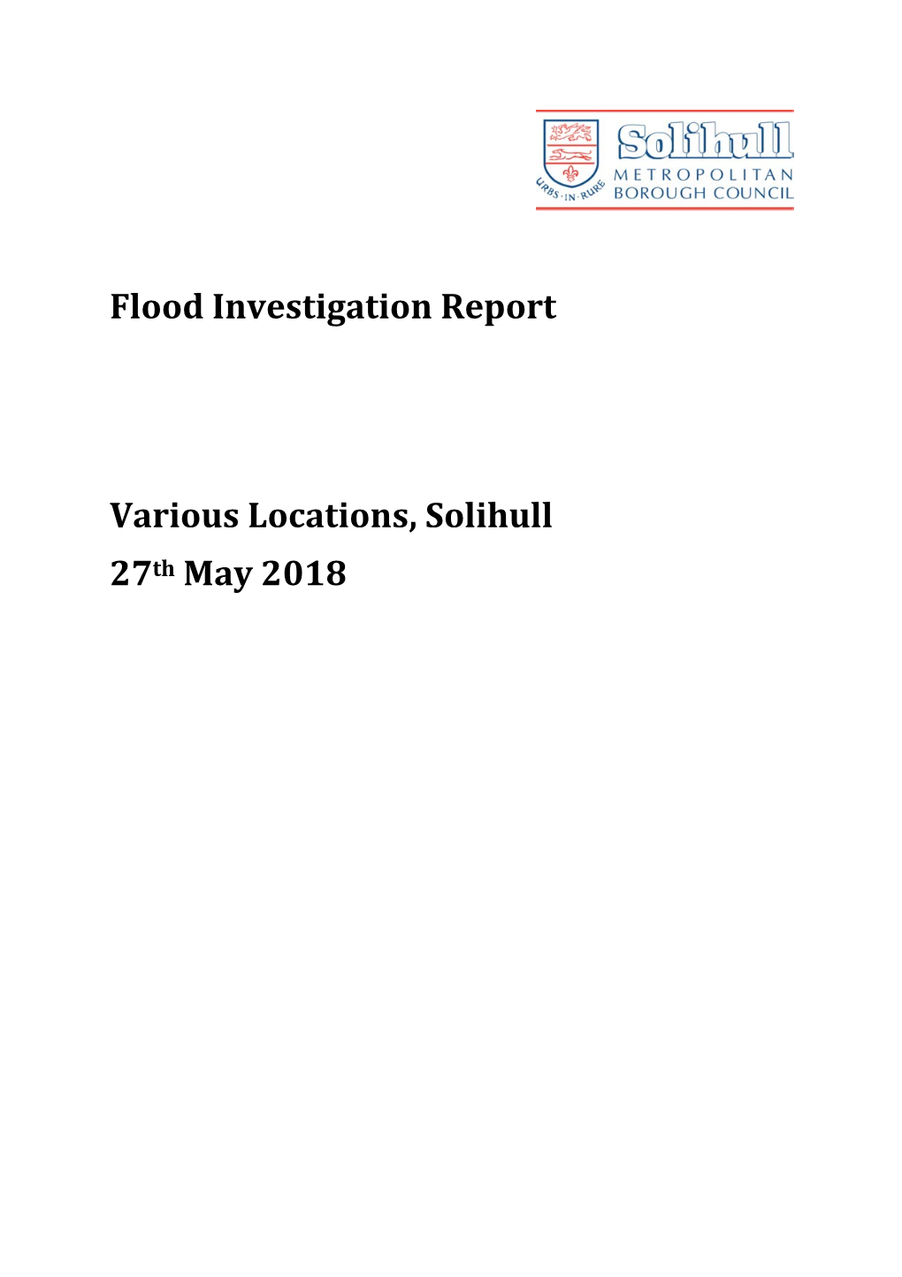 Various Locations Solihull