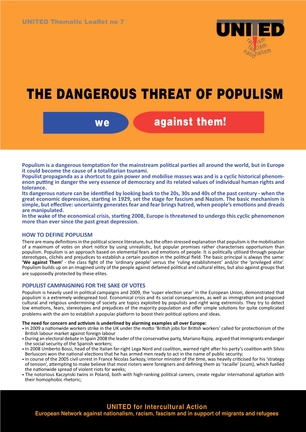 The Dangerous Threat of Populism