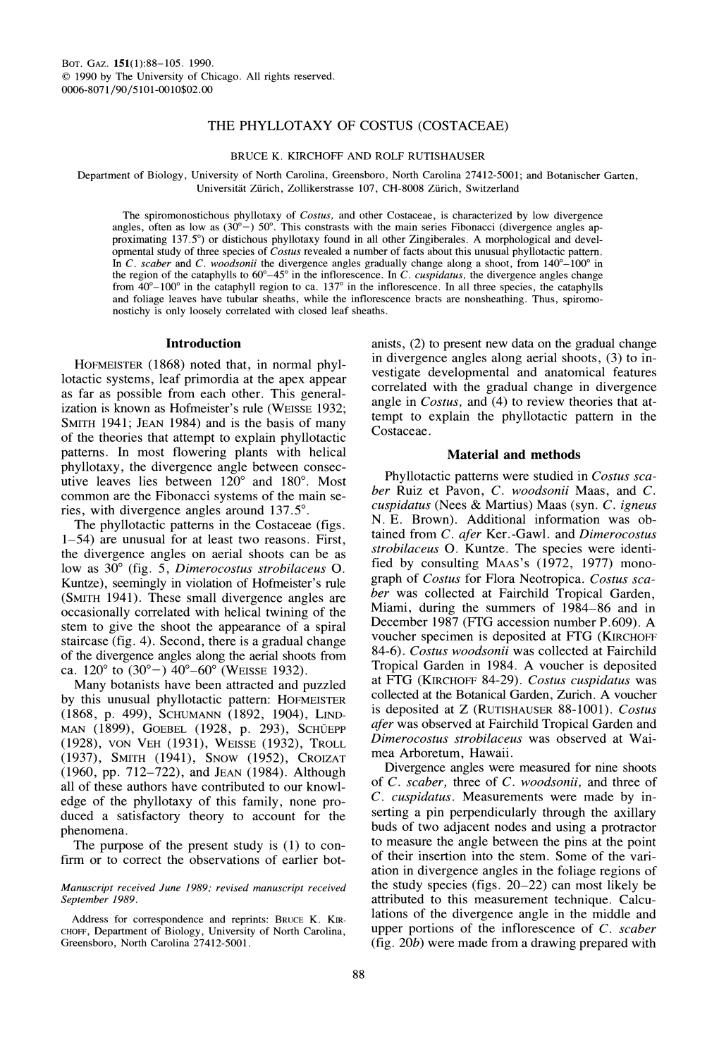 Introduction Low As 30" (Fig. 5, Dimerocostus Strobilaceus 0