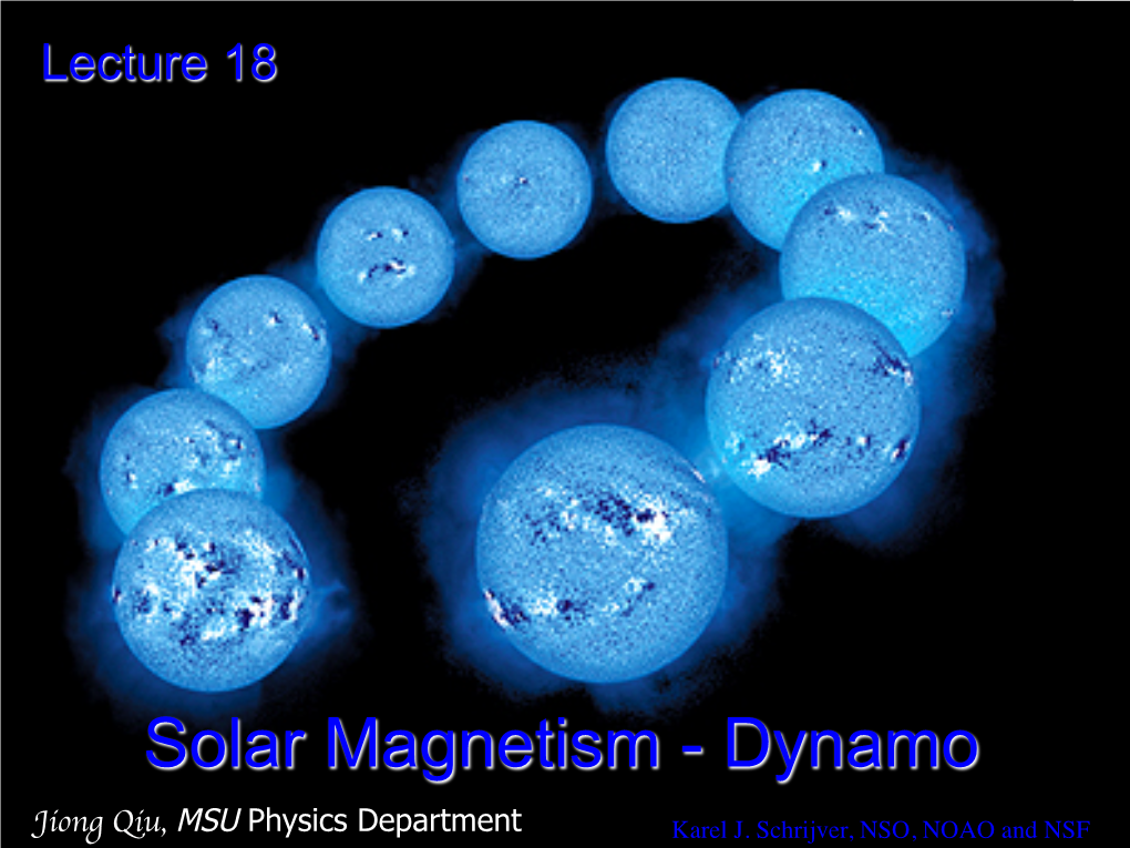 Solar Magnetism - Dynamo