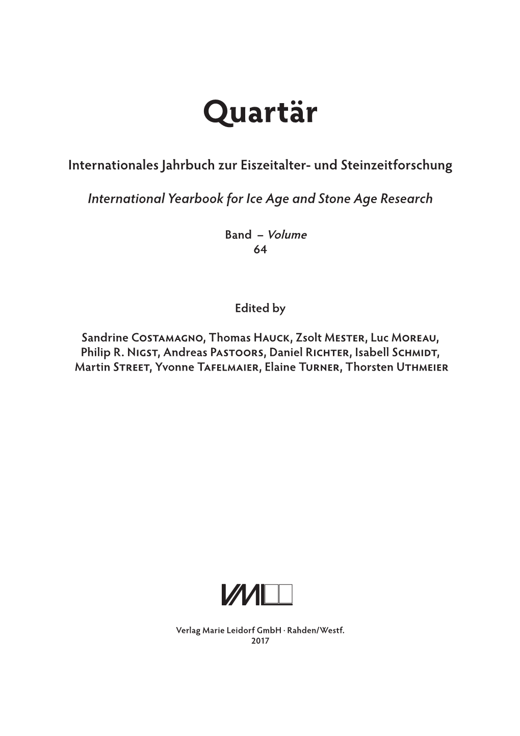 Raw Material Economy and Mobility in the Rhenish Allerød Rohmaterialökonomie Und Mobilität Im Rheinischen Allerød Hannah Parow-Souchon & Martin Heinen