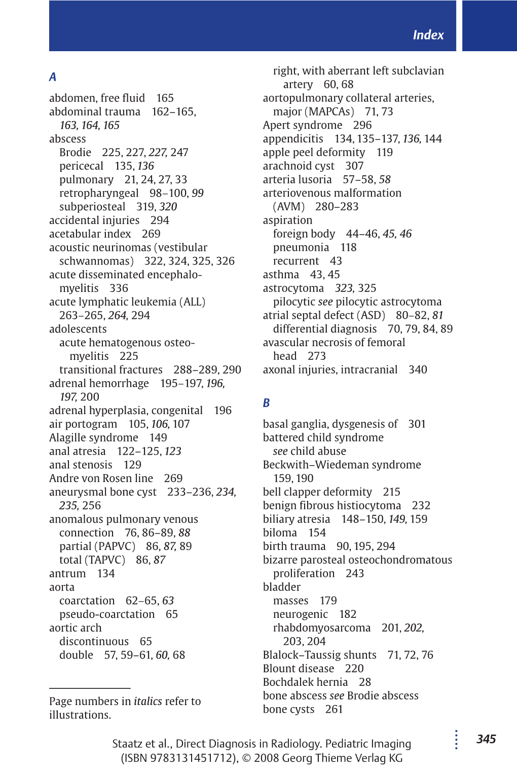 Thieme: Directdiagnosis in Radiology -- Pediatric Imaging